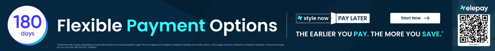 180 Days Flexible Payment Options